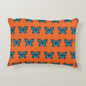 Blauer Schmetterling Dekokissen (Rückseite)