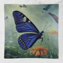 Blauer Schmetterling