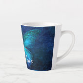 Blauer Schmetterling der Freude und des Glücks Milchtasse (Rechts)
