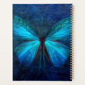 Blauer Schmetterling der Freude und des Glücks Planer (Rückseite)