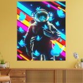 Blauer Schmetterling-Design farbig | Schmetterling Leinwanddruck (Insitu (Wohnzimmer))