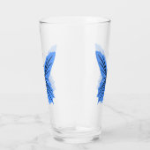 Blauer Schmetterling-Designglas Glas (Rechts)