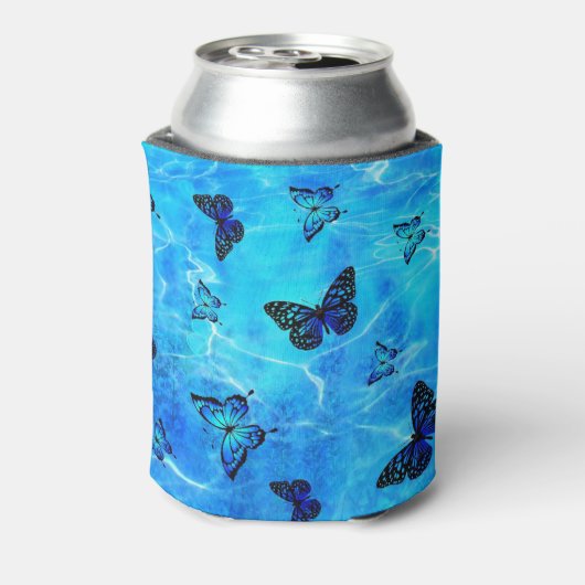 Blauer Schmetterling Dosenkühler (Kanne Rückseite)