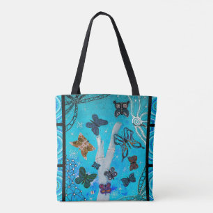 Blauer Schmetterling Dream Aborigine-Tote-Beutel Tasche