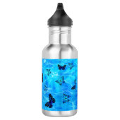 Blauer Schmetterling Edelstahlflasche (Rechts)