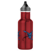 Blauer Schmetterling Edelstahlflasche (Rechts)