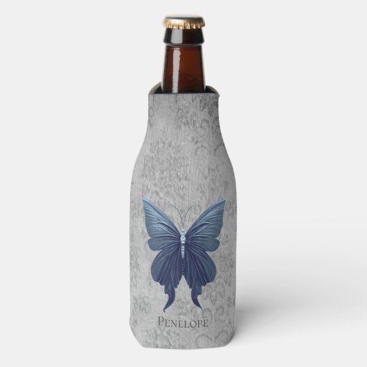 Blauer Schmetterling Flaschenkühler (Flaschenvorderseite)
