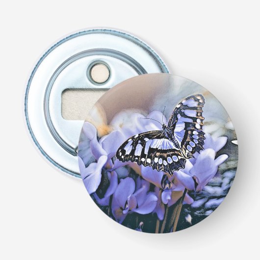 Blauer Schmetterling Flaschenöffner (Vorderseite)