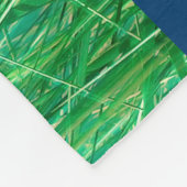 Blauer Schmetterling Fleecedecke (Ecke)