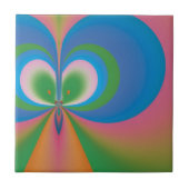 Blauer Schmetterling Fliese (Vorderseite)