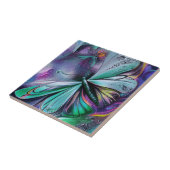 Blauer Schmetterling Fliese (Seite)