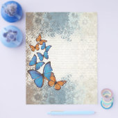 Blauer Schmetterling Flyer (Einzeln)