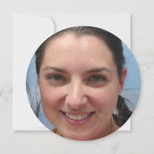 Blauer Schmetterling-Foto zum Tode Jubiläum Einladung (Rückseite)