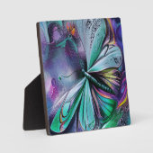 Blauer Schmetterling Fotoplatte (Vorderseite)