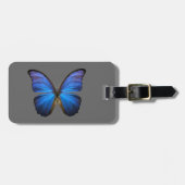 blauer Schmetterling Gepäckanhänger (Vorderseite horizontal)