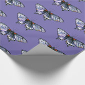 Blauer Schmetterling Geschenkpapier (Ecke)
