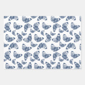 Blauer Schmetterling Geschenkpapier Set (Vorderseite)