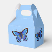 Blauer Schmetterling Geschenkschachtel (Rückseite)