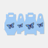 Blauer Schmetterling Geschenkschachtel (Ungefaltet)