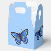 Blauer Schmetterling Geschenkschachtel (Geöffnet)