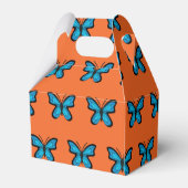 Blauer Schmetterling Geschenkschachtel (Rückseite)