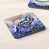 Blauer Schmetterling Getränkeuntersetzer (Linke Seite)