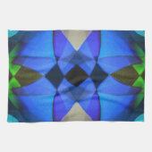 Blauer Schmetterling Handtuch (Horizontal)