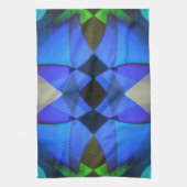 Blauer Schmetterling Handtuch (Vertikal)