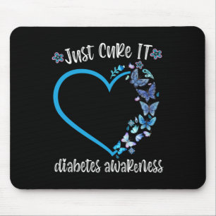Blauer Schmetterling heilt es erst im November Dia Mousepad