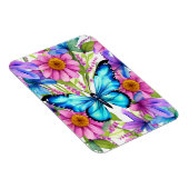 Blauer Schmetterling in einem Feld von Blume Magnet (Rechte Seite)