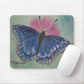 BLAUER SCHMETTERLING IN EINER WIESE MOUSEPAD (Mit Mouse)