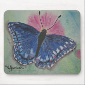 BLAUER SCHMETTERLING IN EINER WIESE MOUSEPAD (Vorne)