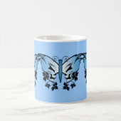 Blauer Schmetterling Kaffeetasse (Mittel)