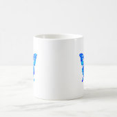 Blauer Schmetterling Kaffeetasse (Mittel)