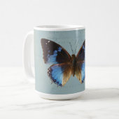 Blauer Schmetterling Kaffeetasse (Vorderseite Links)
