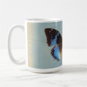 Blauer Schmetterling Kaffeetasse (Links)