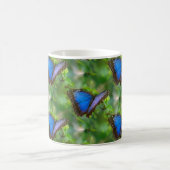Blauer Schmetterling Kaffeetasse (Mittel)