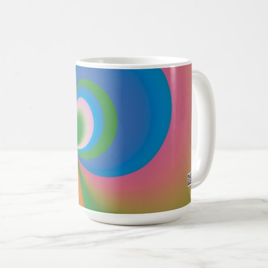 Blauer Schmetterling Kaffeetasse (VorderseiteRechts)