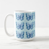 Blauer Schmetterling Kaffeetasse (Links)