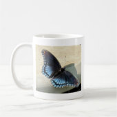 Blauer Schmetterling Kaffeetasse (Links)