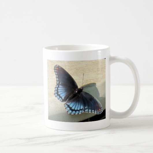 Blauer Schmetterling Kaffeetasse (Rechts)