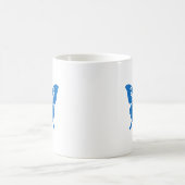 Blauer Schmetterling Kaffeetasse (Mittel)