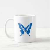 Blauer Schmetterling Kaffeetasse (Links)