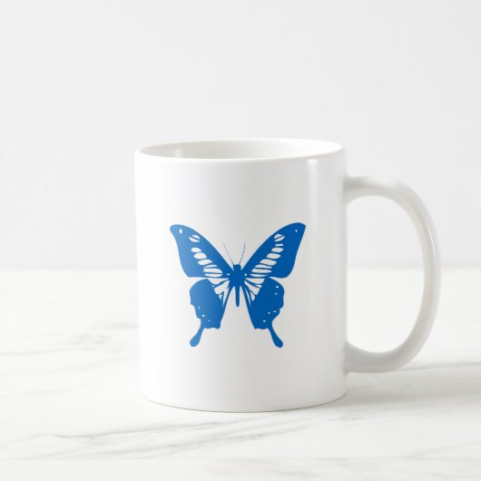 Blauer Schmetterling Kaffeetasse (Rechts)