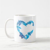 Blauer Schmetterling Kaffeetasse (Links)