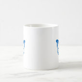 Blauer Schmetterling Kaffeetasse (Mittel)