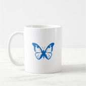 Blauer Schmetterling Kaffeetasse (Links)