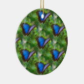 Blauer Schmetterling Keramik Ornament (Rechts)