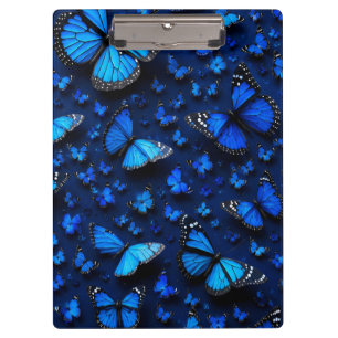 blauer Schmetterling Klemmbrett