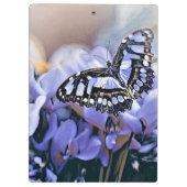 Blauer Schmetterling Klemmbrett (Rückseite)